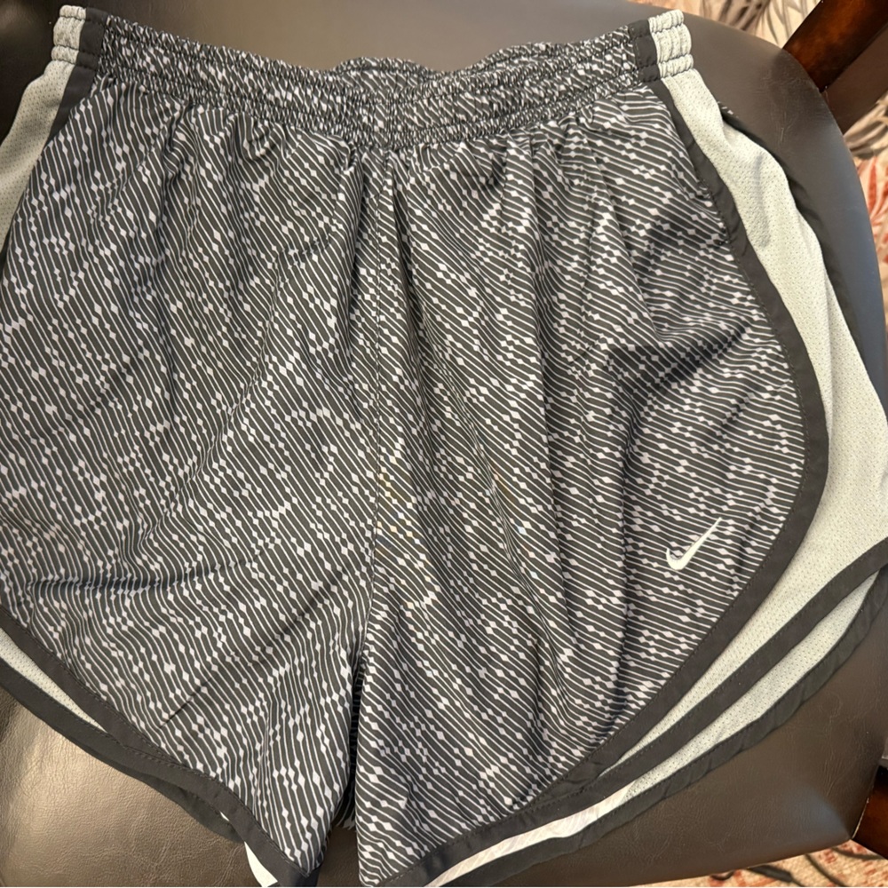 Nike Black and White Patterned Shorts